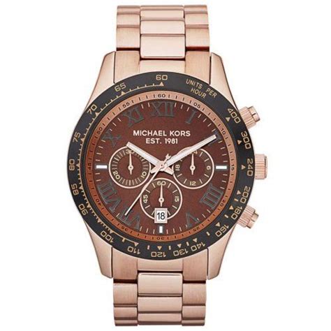 michael kors mk8247 layton rose gold men'|Rose Gold.